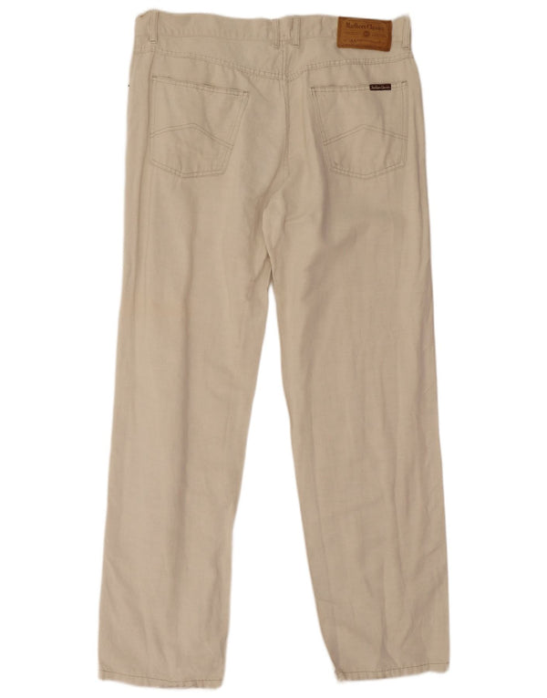 Pantaloni casual drepti pentru bărbați Marlboro Classics W38 L32 in bej