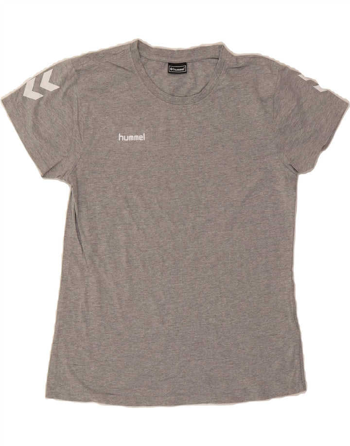 HUMMEL Mens T-Shirt Top Medium Grey Cotton Vintage Hummel and Second-Hand Hummel from Messina Hembry 