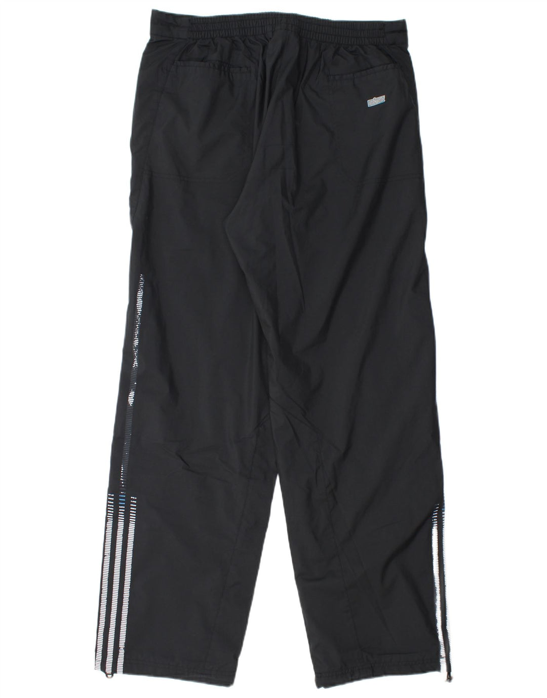 Pantaloni chino drepți Adidas pentru bărbați, poliester mediu negru
