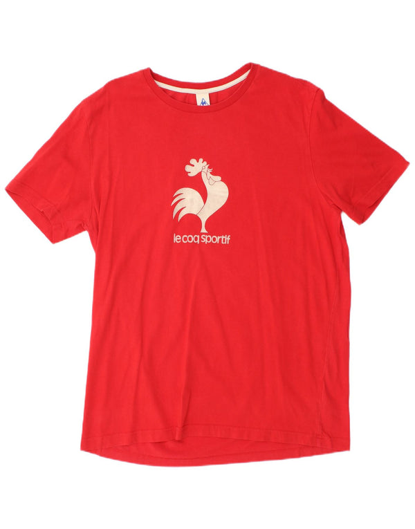 Tricou grafic pentru bărbați Le Coq Sportif Top XL Bumbac roșu