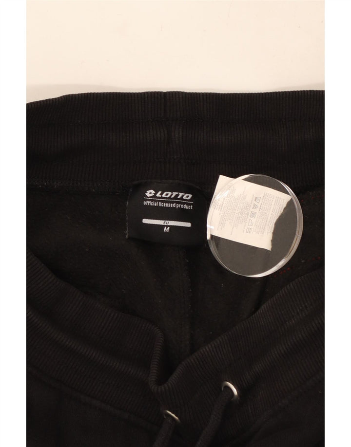 Pantaloni de trening grafic pentru bărbați LOTTO Pantaloni de jogging Bumbac mediu negru