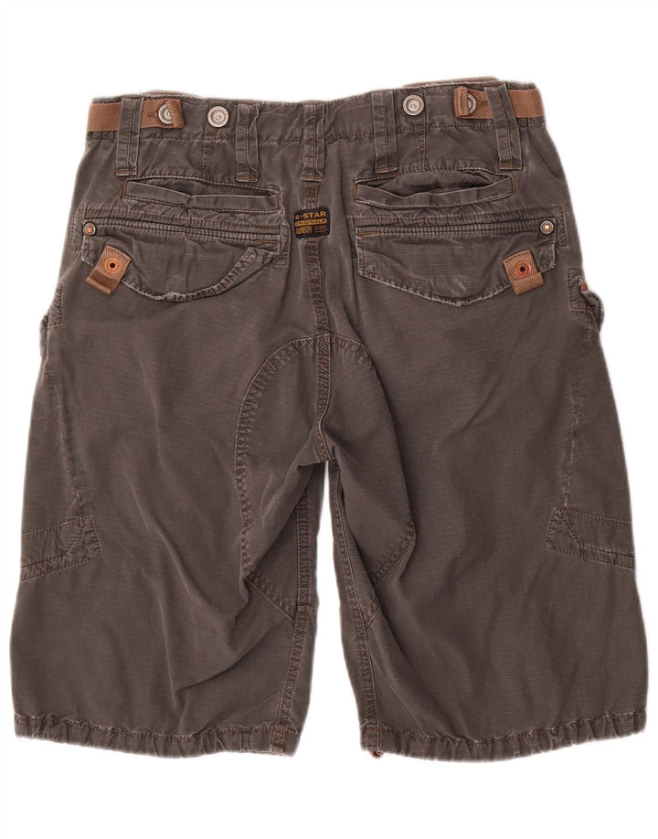 Pantaloni scurti cargo grafic G-Star pentru bărbați W32 bumbac gri mediu