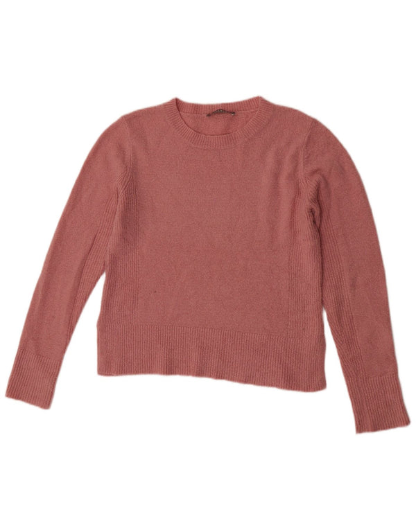 Pulover Oasis pentru femei cu gât de barcă, UK 14, acrilic, roz mediu