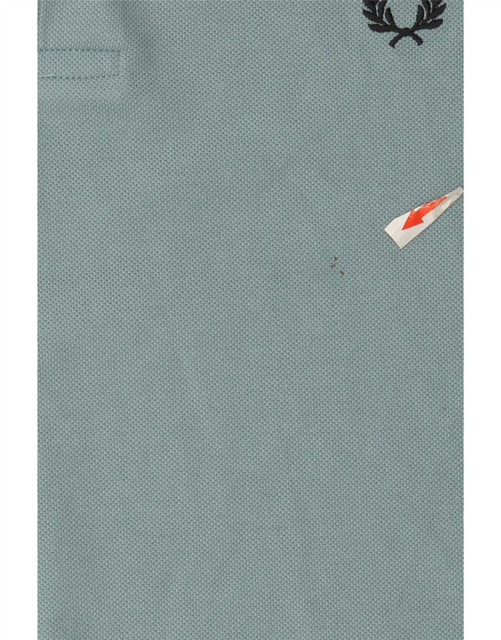 Cămașă polo Fred Perry pentru bărbați, bumbac cu dungi albastre medii