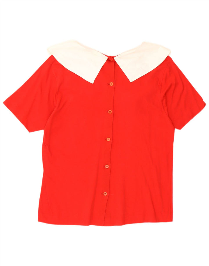 Bluză Benetton pentru femei UK 14 Medium Red Colorblock