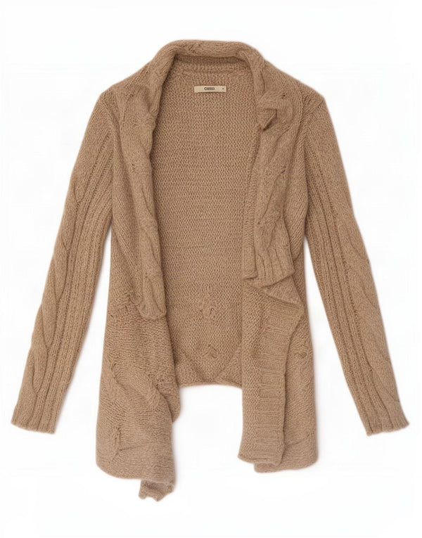 Pulover cardigan deschis pentru femei Oasis UK 14 Medium Bej Acrilic