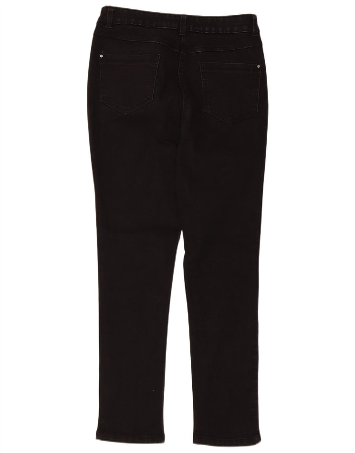 Blugi subțiri pentru femei M&Co UK 12 Medium W30 L27 Bumbac negru