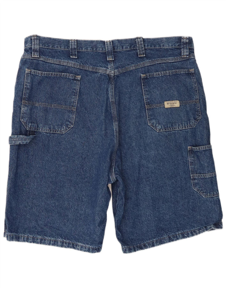 Pantaloni scurți din denim cargo Wrangler pentru bărbați W38 XL, bumbac albastru