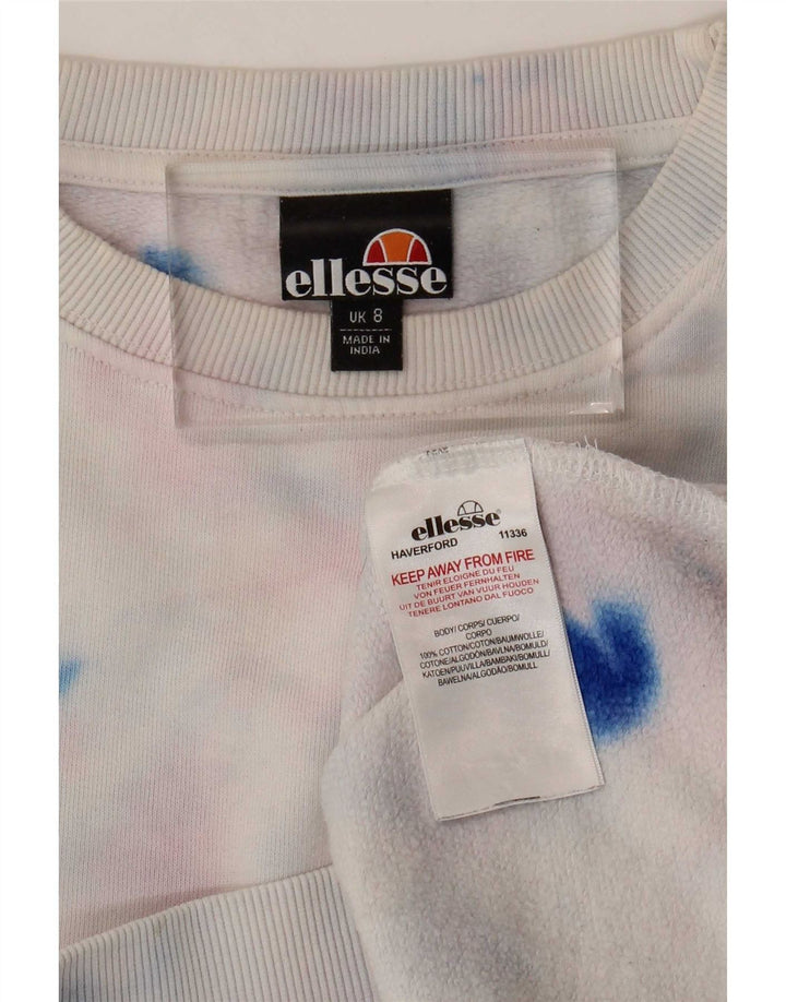 Pulover supradimensionat pentru femei Ellesse UK 8, mic, multicolor, cu vopsea