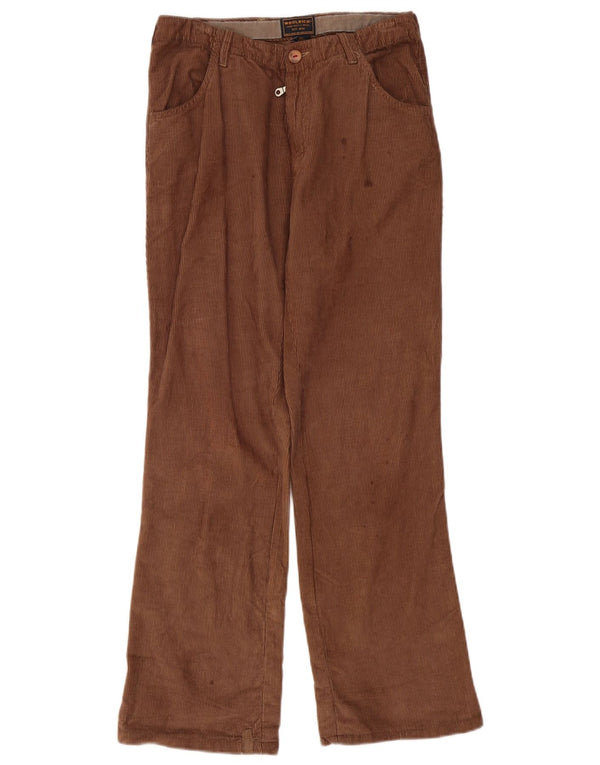Woolrich Pantaloni drepti din velur pentru bărbați W29 L29 bumbac maro