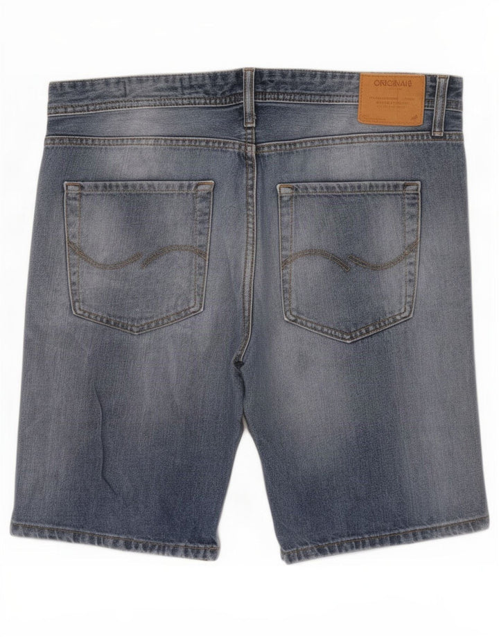 Pantaloni scurți din denim Jack & Jones pentru bărbați, mari W36, bumbac albastru