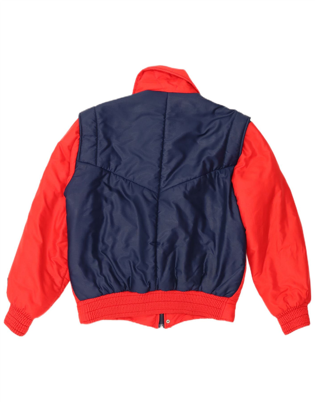 Jachetă căptușită vintage pentru bărbați IT 48 Medium Red Colorblock Poliamidă