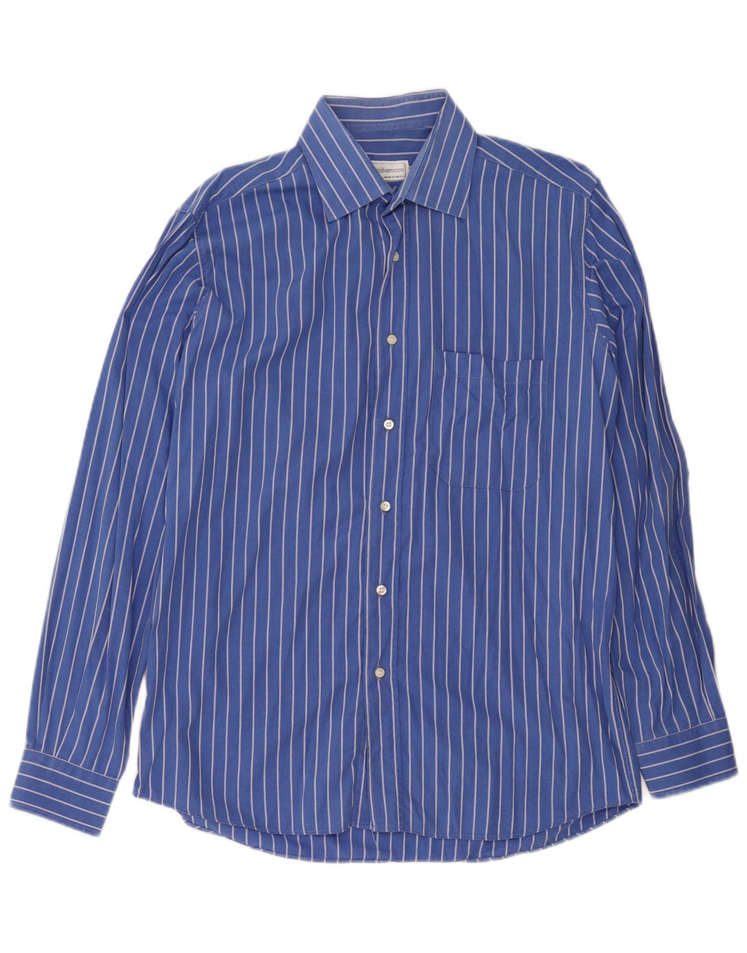 Cămașă pentru bărbați Roccobarocco Mărimea 40 15 3/4 Medium Blue Pinstripe