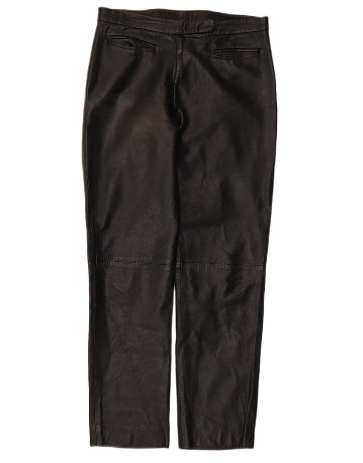 Pantaloni drepti din piele pentru femei Conbipel IT 48 XL W30 L29 piele neagră