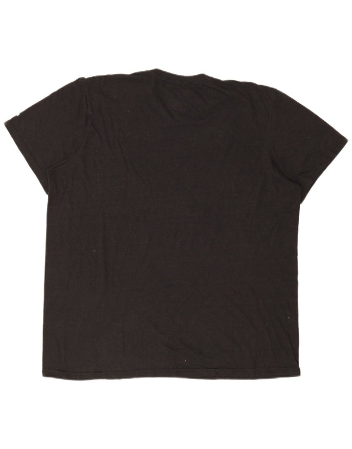 Tricou grafic pentru bărbați ADIDAS Top 2XL poliester negru