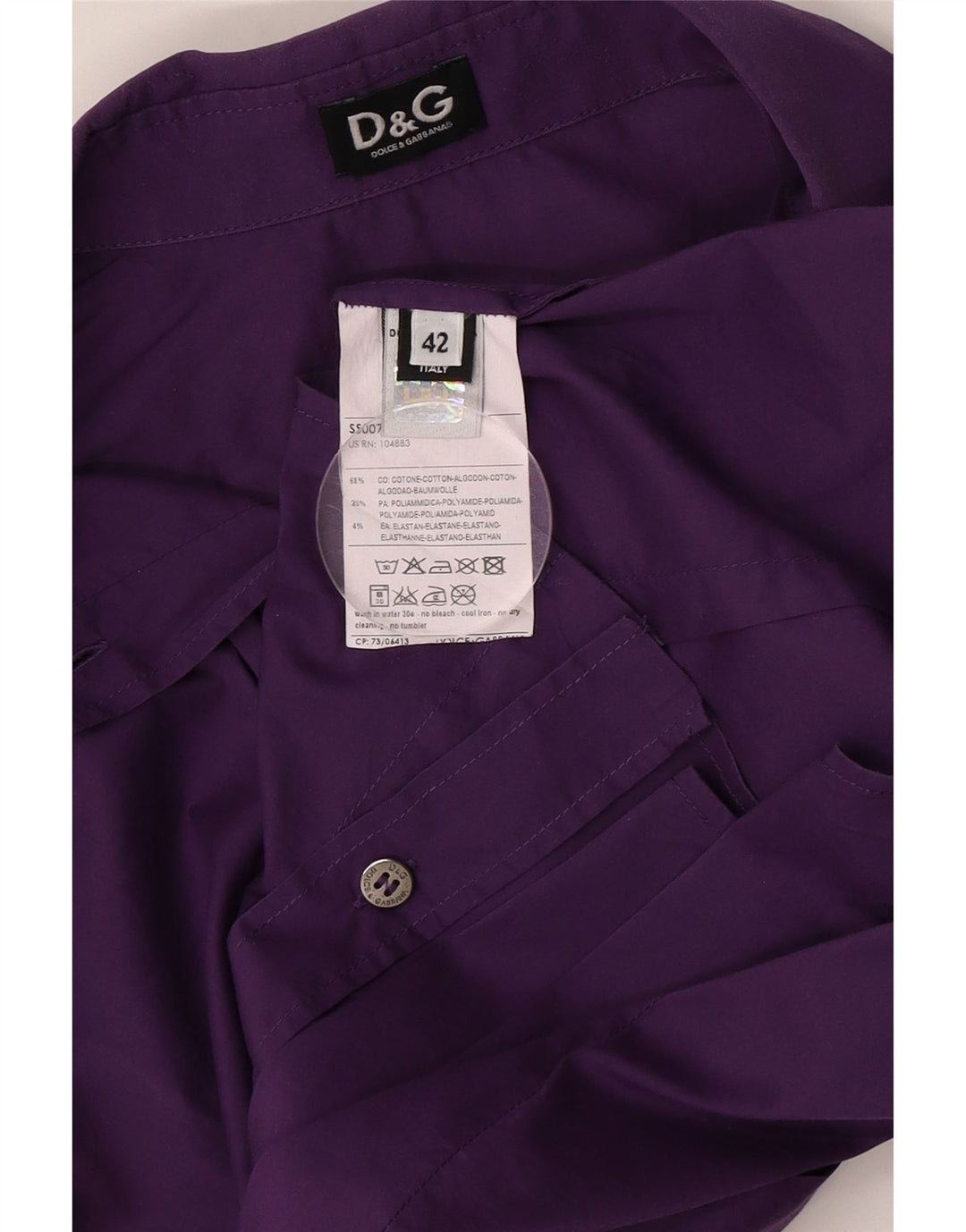 Cămașă Dolce & Gabbana pentru femei IT 42 Bumbac violet mediu