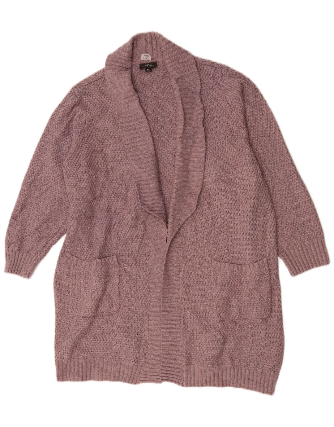 Pulover cardigan deschis pentru femei Autograph UK 18 XL poliester roz