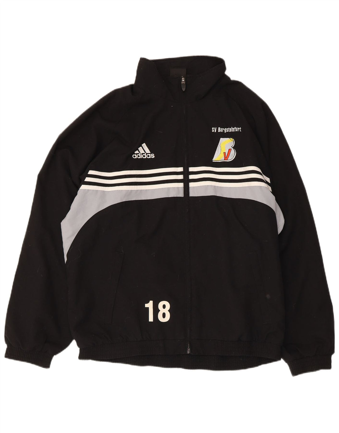 Jachetă de top pentru trening grafic Adidas pentru bărbați IT 40/42 Medium Black Colorblock