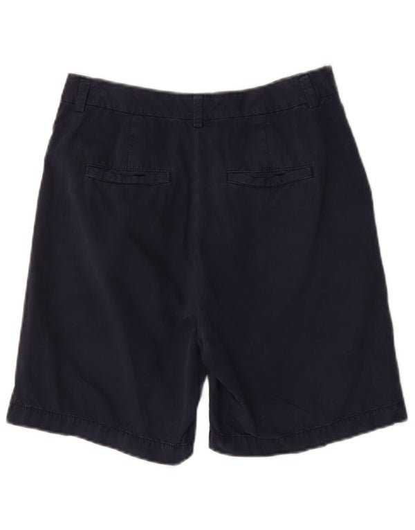 Pantaloni scurți chino cu talie înaltă pentru femei Marks & Spencer W28 Medium Bleumarin