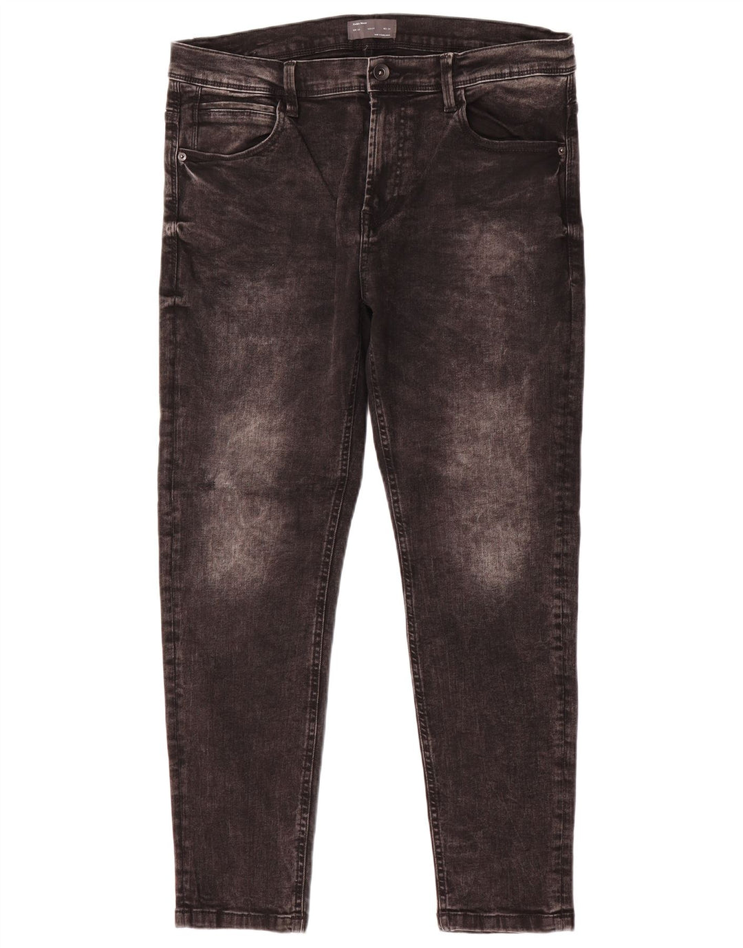 Blugi slim pentru bărbați Zara EU 44 Large W34 L27 Bumbac gri