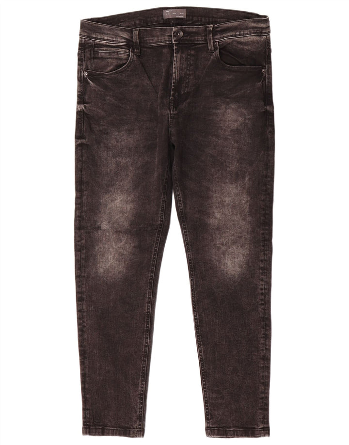 Blugi slim pentru bărbați Zara EU 44 Large W34 L27 Bumbac gri