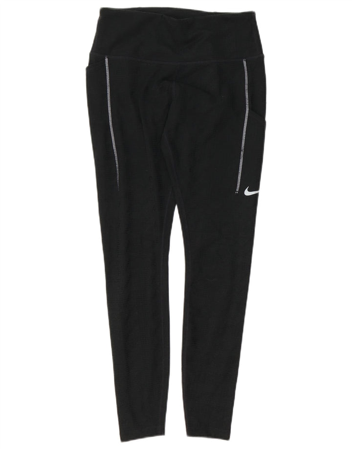 Leggings Nike Dri Fit pentru femei UK 14 Poliester mediu negru