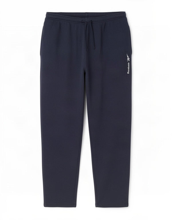 Reebok Mens Tracksuit Trousers Large Navy Blue Cotton