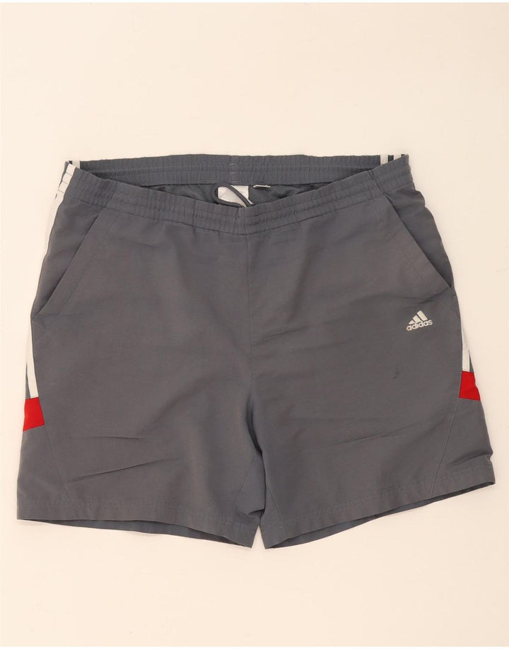 Pantaloni scurți sport pentru bărbați Adidas XL, gri, poliester color bloc