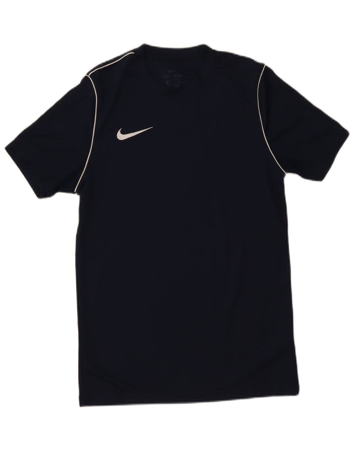 Tricou pentru bărbați Nike Dri Fit Top mic, albastru bleumarin, poliester