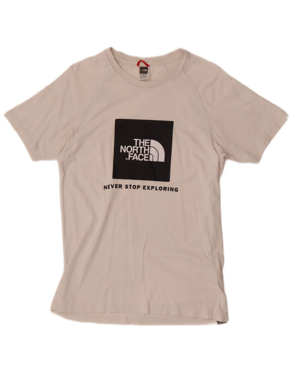 Tricou grafic pentru bărbați The North Face Top mic, alb, bumbac