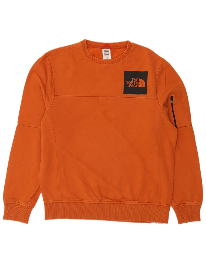 Pulover pentru bărbați The North Face, bumbac portocaliu mediu