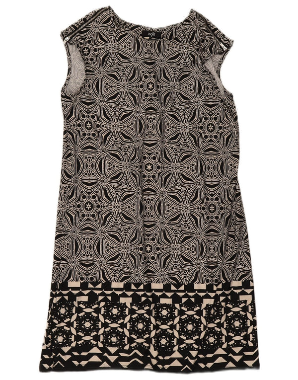 Rochie fără mâneci pentru femei Wallis UK 12 Poliester geometric negru mediu