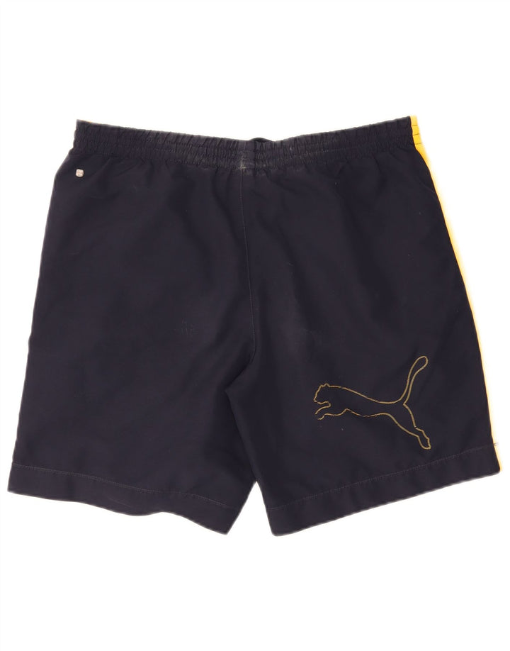 Pantaloni scurți de înot cu grafică Puma pentru bărbați, medii, bleumarin, color block
