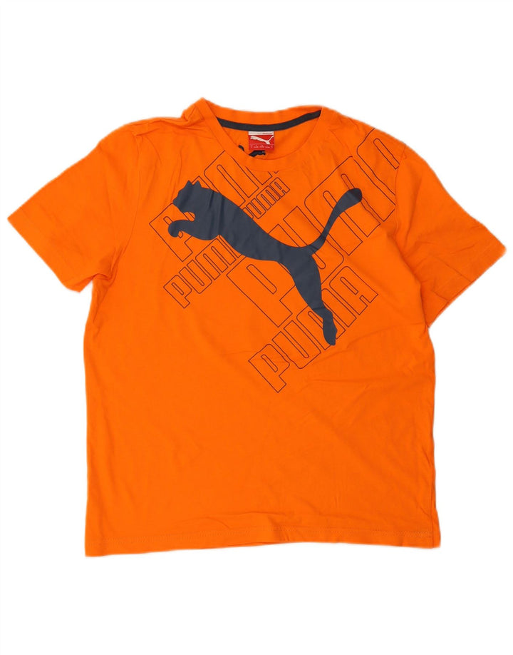 Tricou grafic Puma pentru bărbați Top mic portocaliu