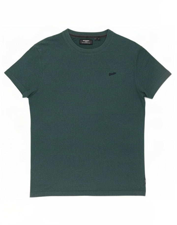 Tricou Superdry pentru bărbați Top din bumbac verde mediu