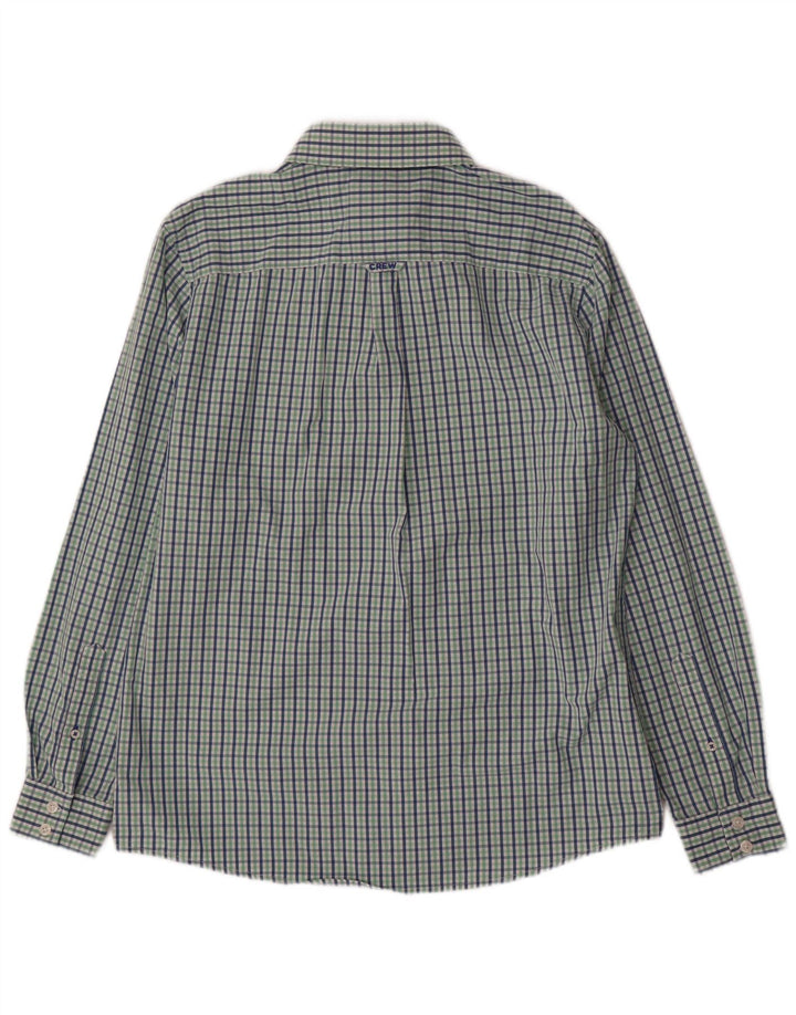 Crew Clothing Cămașă clasică pentru bărbați, bumbac vichy verde mediu