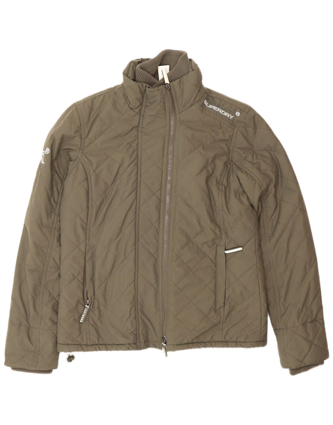 Jachetă Windbreaker Superdry pentru femei UK 14 Medium Khaki Nylon