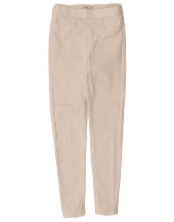 Marks & Spencer Pantaloni casual jegging pentru femei UK 8 Small W24 L26 Alb