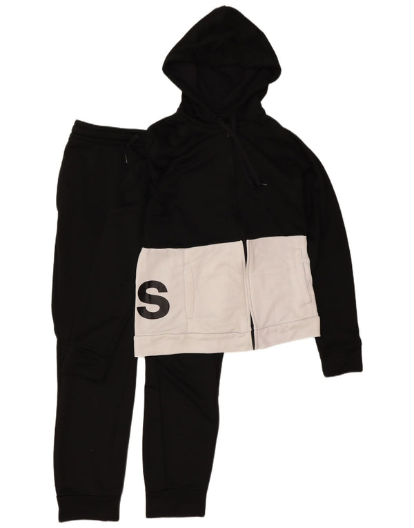 Trening complet grafic Adidas pentru femei UK 12/14 Medium Black Colorblock