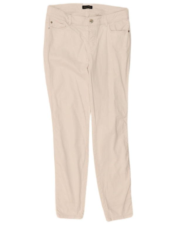 Massimo Dutti Pantaloni Skinny Casual Femei EU 40 Medium W30 L30 Alb
