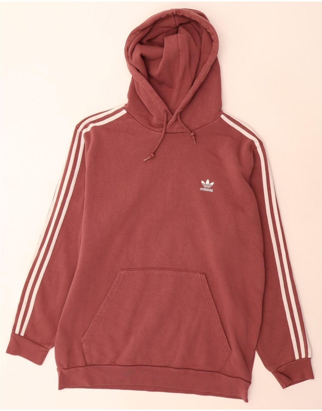 Pulover Adidas pentru bărbați, bumbac mare maro