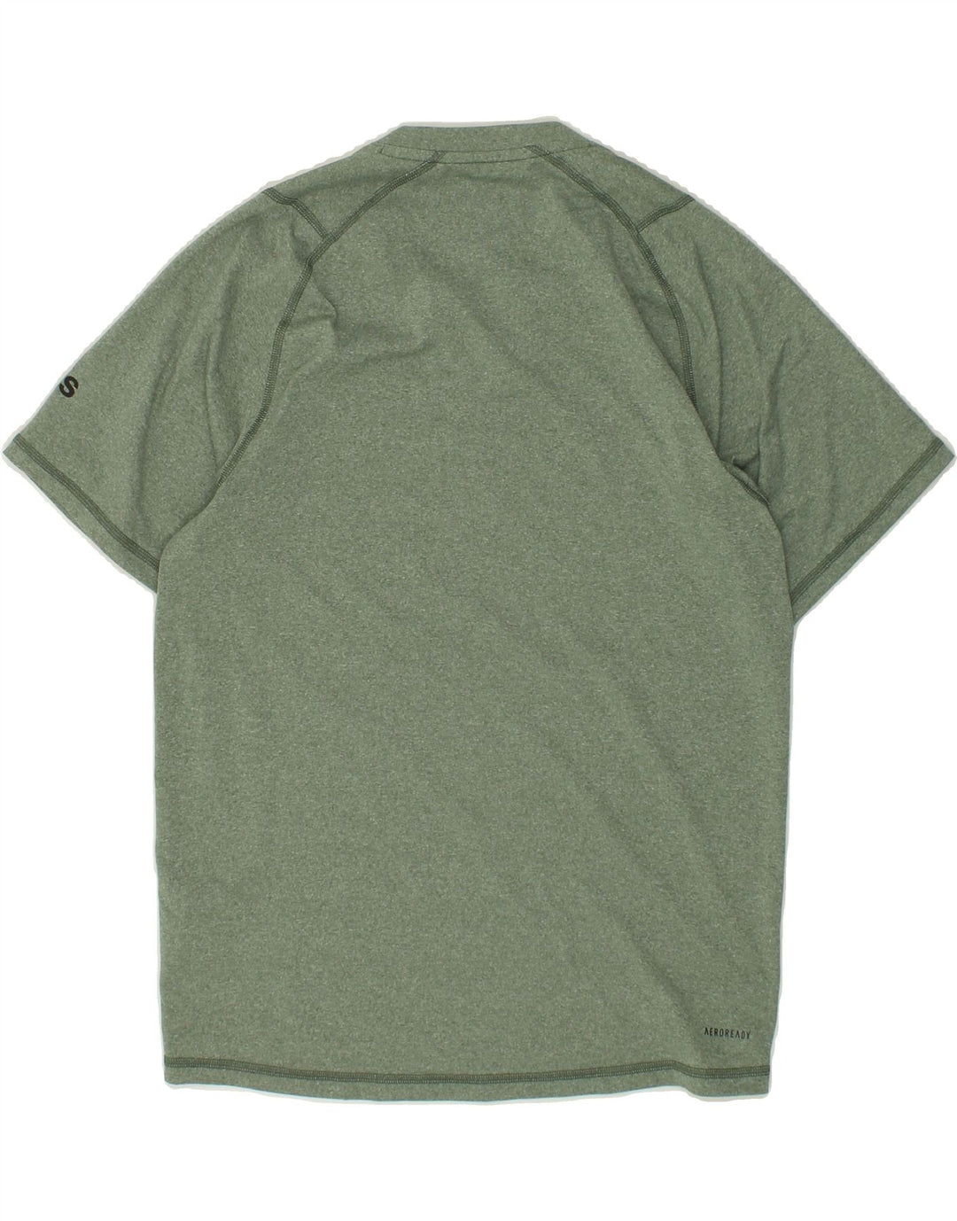 ADIDAS Mens Aeroready T-Shirt Top Small Green Flecked Polyester Vintage Adidas and Second-Hand Adidas from Messina Hembry 