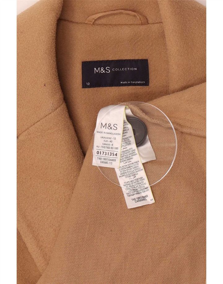 Palton pentru femei Marks & Spencer UK 12 Poliester maro mediu