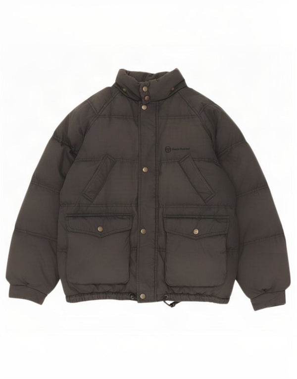 Jachetă căptușită pentru bărbați Sergio Tacchini UK 38 Medium Black Poliamidă