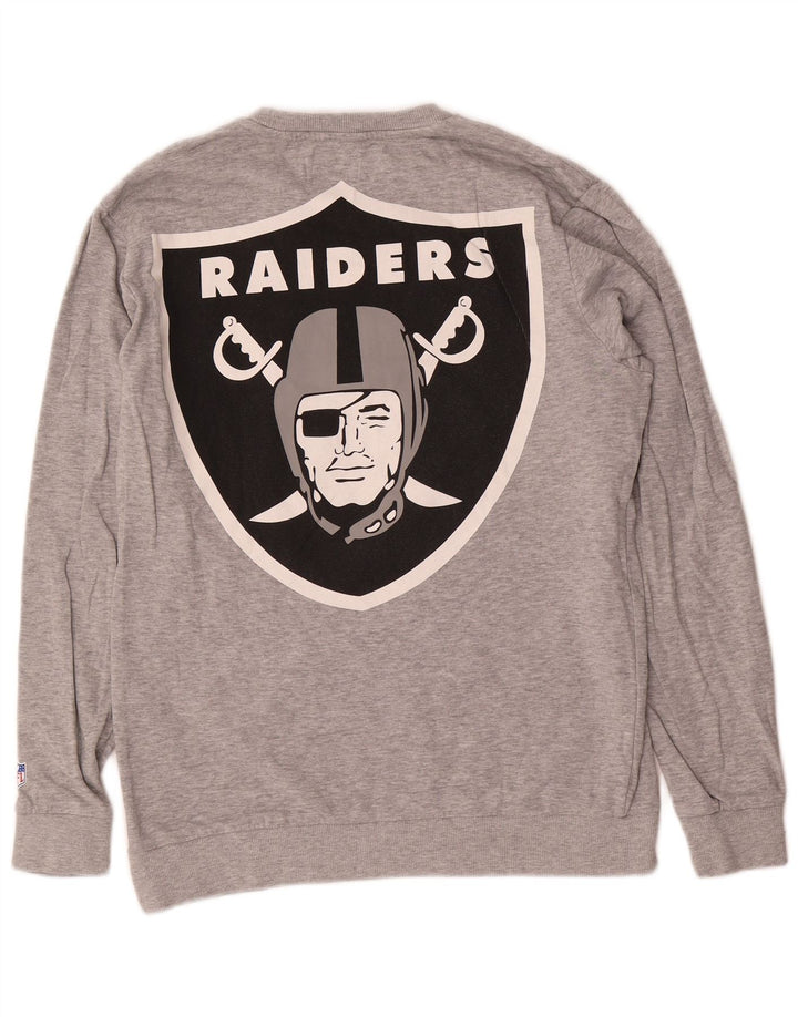 Pulover cu grafic Raiders pentru bărbați Only & Sons, gri mediu, bloc de culoare