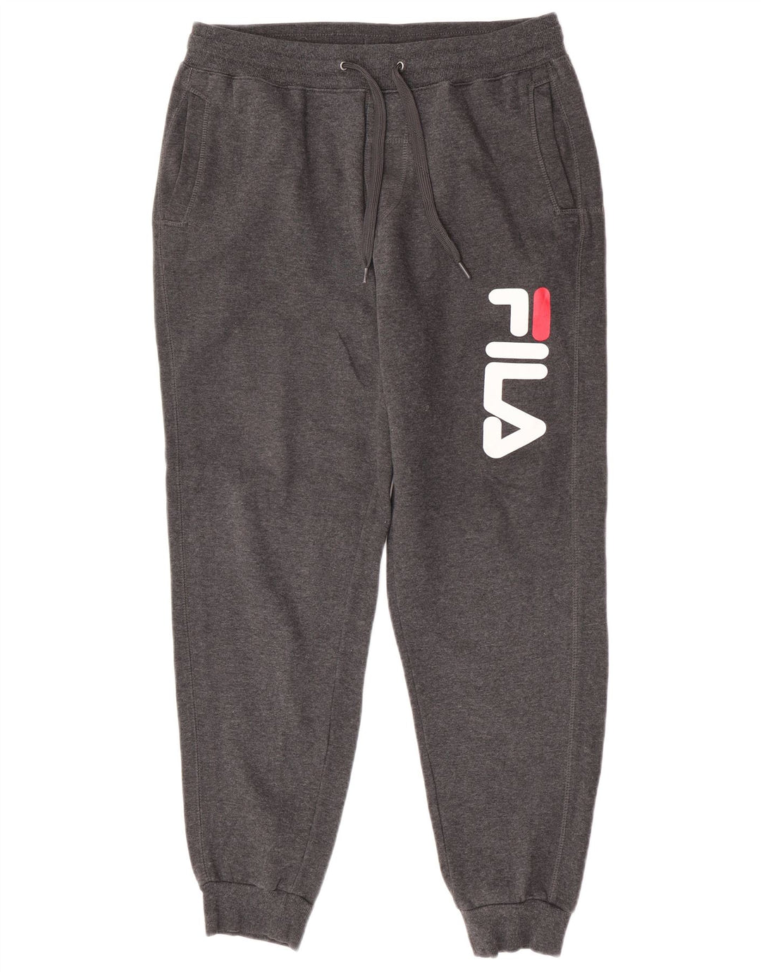 Pantaloni de trening cu grafică Fila pentru bărbați Joggeri IT 52 Poliester mare gri