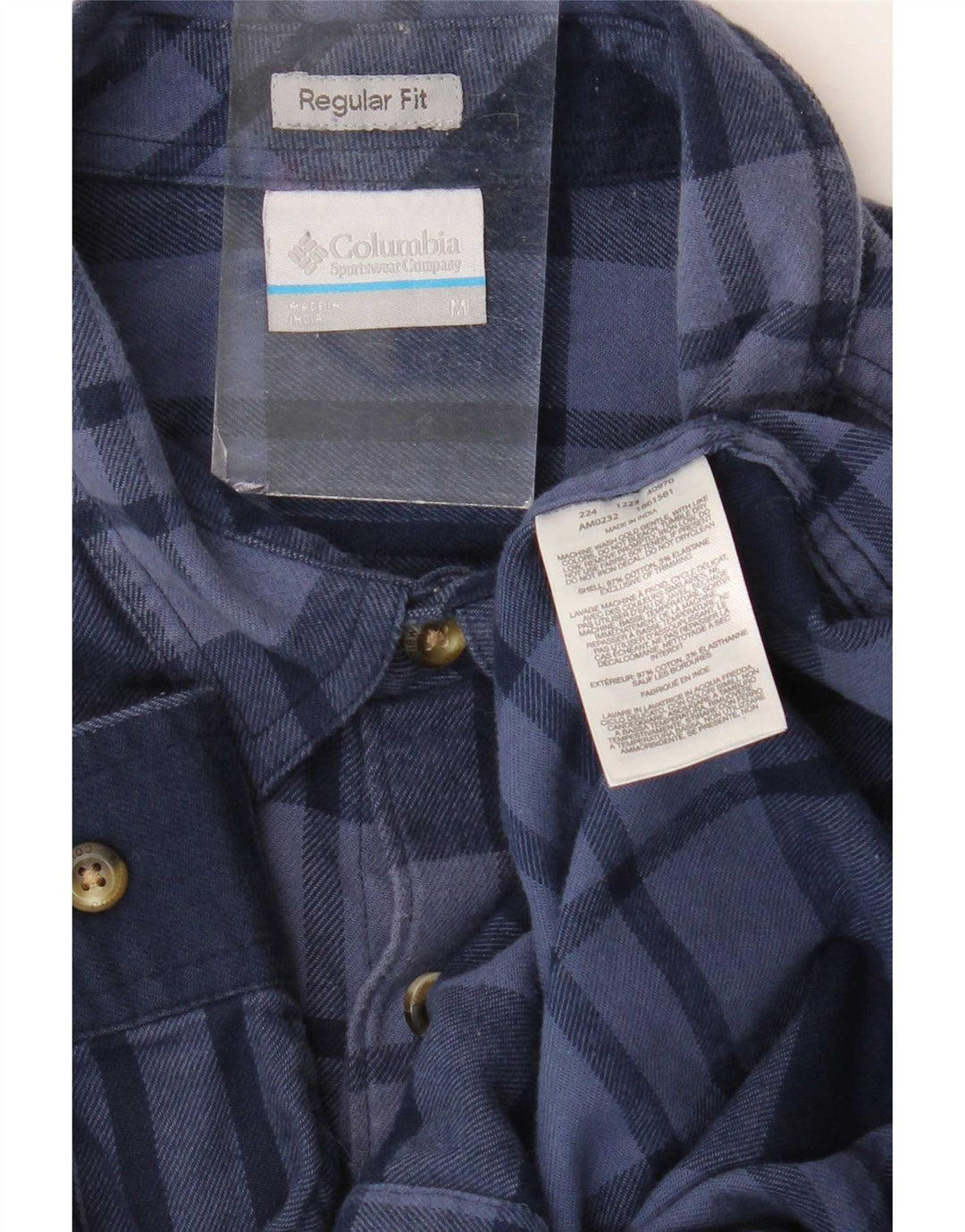 Cămașă de flanel Omni-Wick pentru bărbați Columbia, de culoare medie, albastru bleumarin