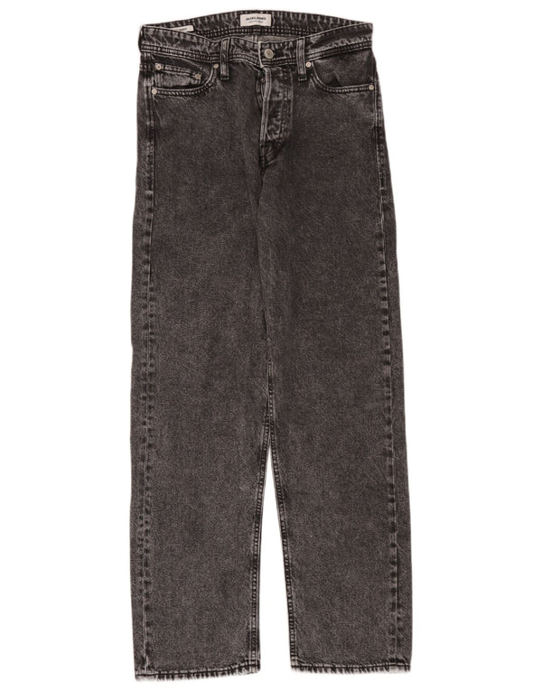 Blugi Jack & Jones Eddie Straight pentru bărbați W29 L34 bumbac gri