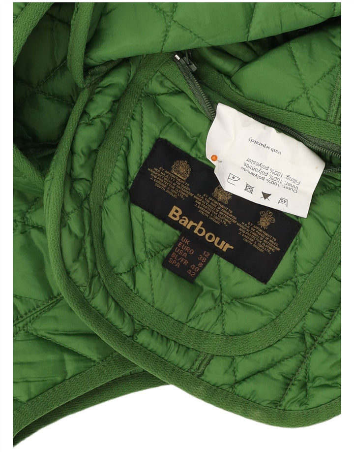 BARBOUR Gilet matlasat pentru femei UK 12 Poliester verde mediu