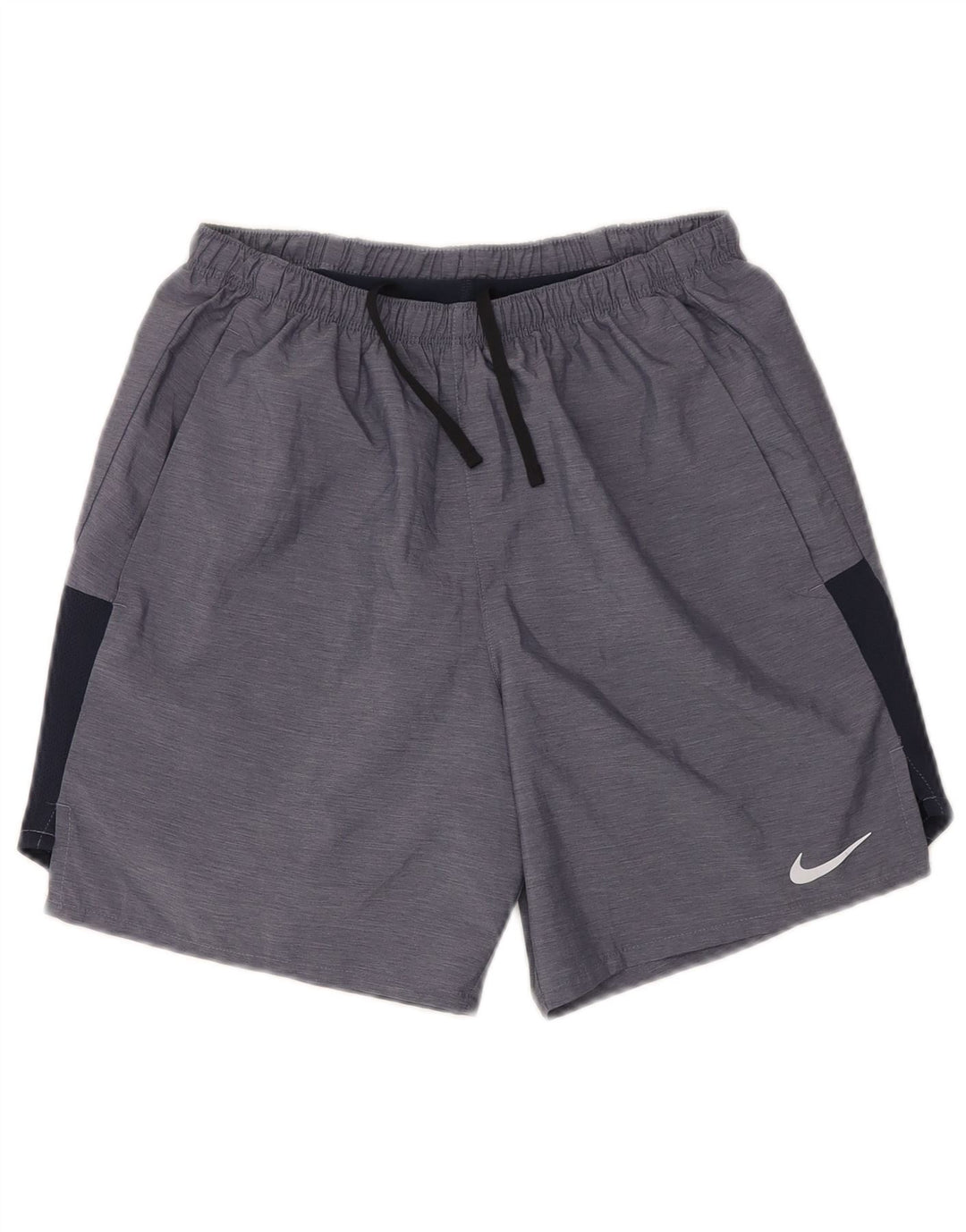 Pantaloni scurti sport NIKE Dri Fit pentru femei UK 10 Small Blue Colorblock Poliester